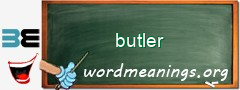 WordMeaning blackboard for butler